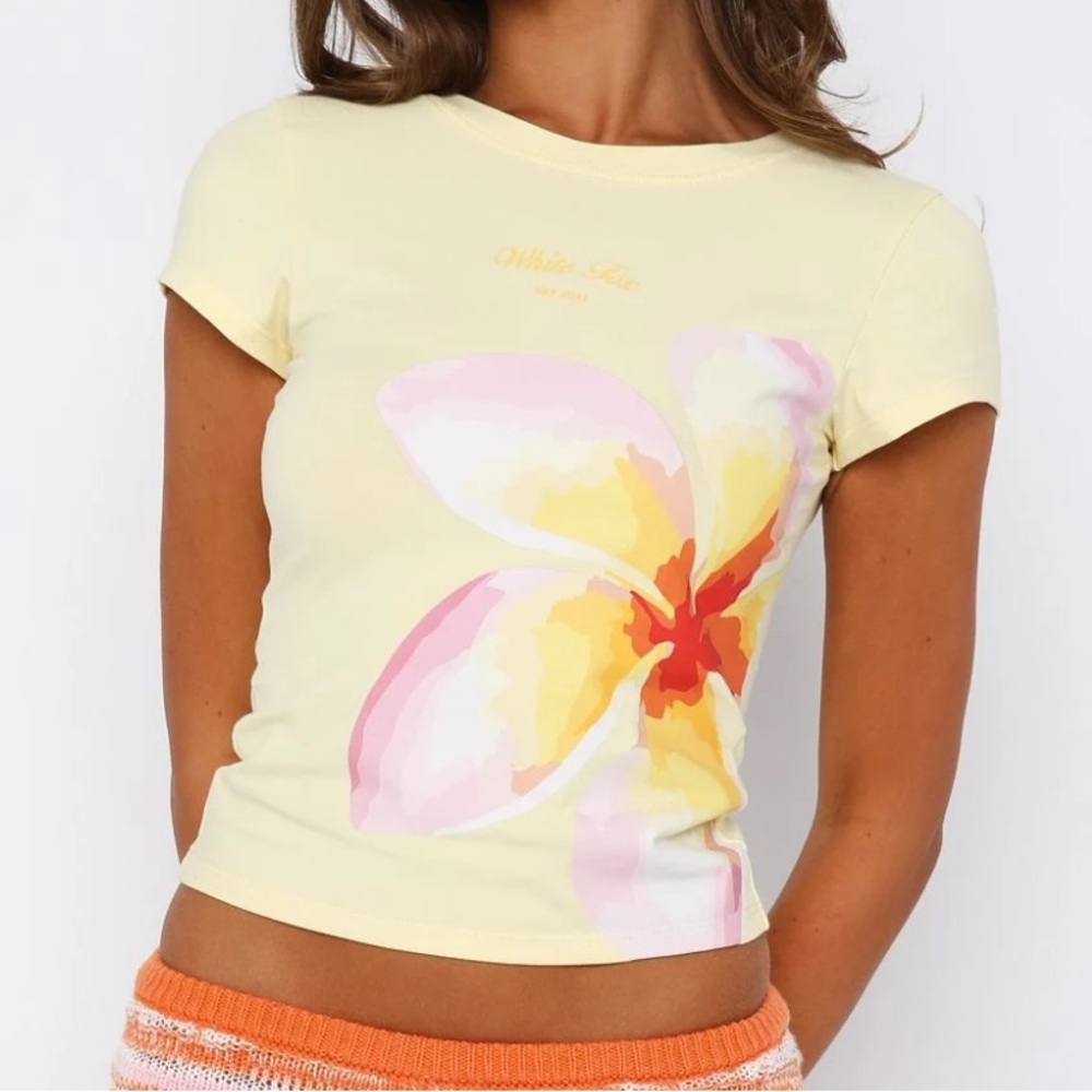 White Fox Baby Tee - Picture 2 of 4
